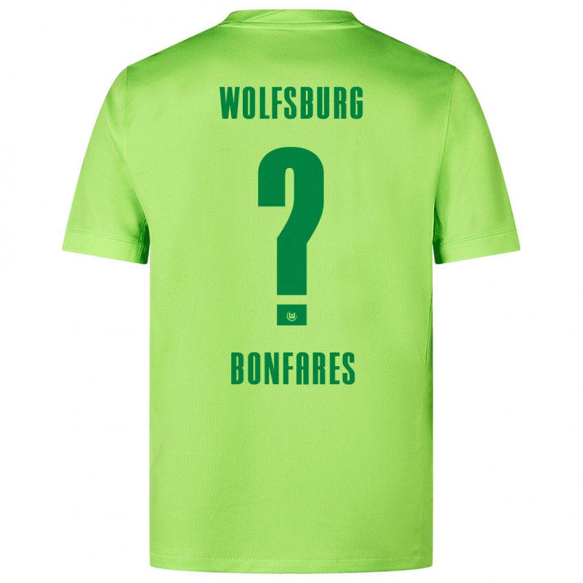 Hombre Camiseta Marouan Bonfares #0 Verde Fluorescente 1ª Equipación 2024/25 La Camisa Chile