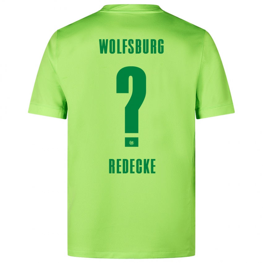 Hombre Camiseta Jan Redecke #0 Verde Fluorescente 1ª Equipación 2024/25 La Camisa Chile