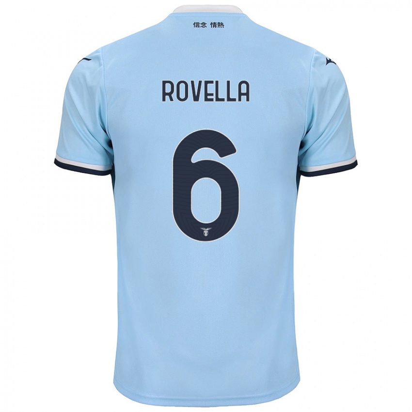 Hombre Camiseta Nicolo Rovella #6 Azul 1ª Equipación 2024/25 La Camisa Chile