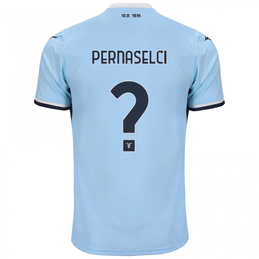 Hombre Camiseta Leonardo Pernaselci #0 Azul 1ª Equipación 2024/25 La Camisa Chile