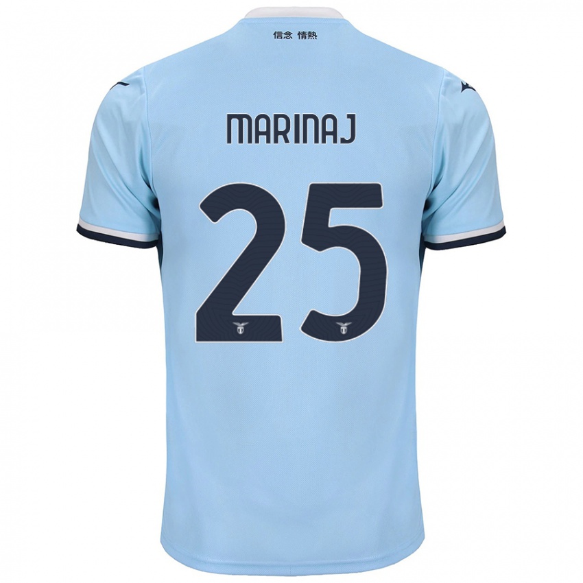 Hombre Camiseta Kledi Marinaj #25 Azul 1ª Equipación 2024/25 La Camisa Chile