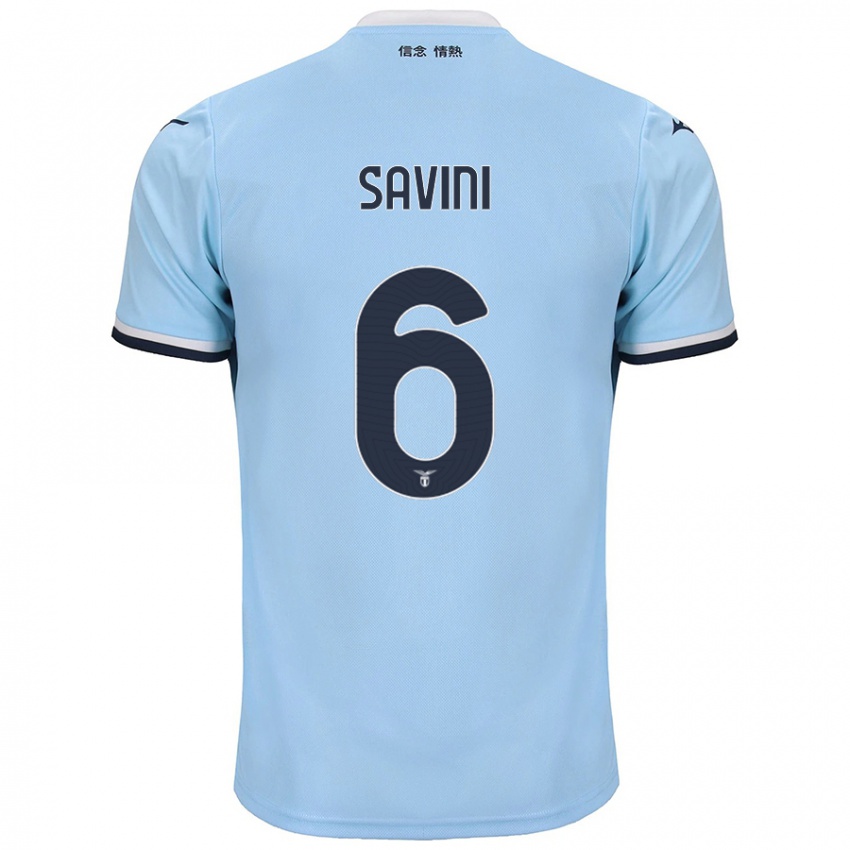 Hombre Camiseta Federica Savini #6 Azul 1ª Equipación 2024/25 La Camisa Chile