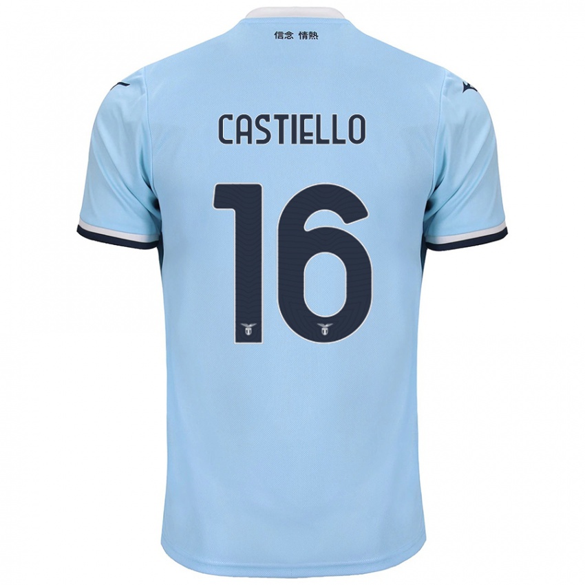 Hombre Camiseta Antonietta Castiello #16 Azul 1ª Equipación 2024/25 La Camisa Chile