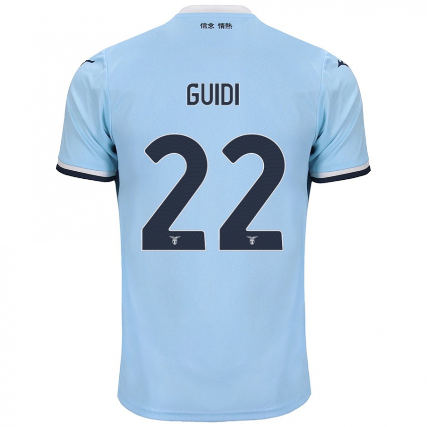 Hombre Camiseta Emma Guidi #22 Azul 1ª Equipación 2024/25 La Camisa Chile