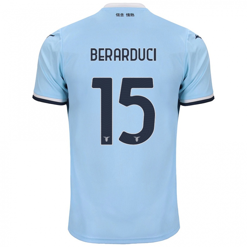 Hombre Camiseta Martina Berarduci #15 Azul 1ª Equipación 2024/25 La Camisa Chile