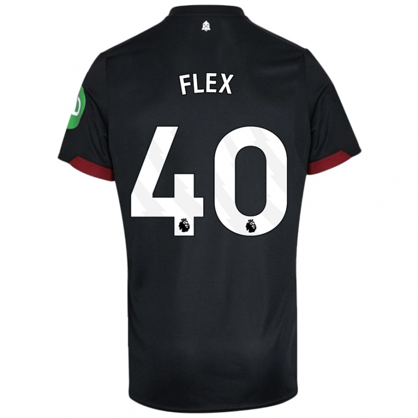 Hombre Camiseta Armstrong Oko Flex #40 Negro Blanco 2ª Equipación 2024/25 La Camisa Chile