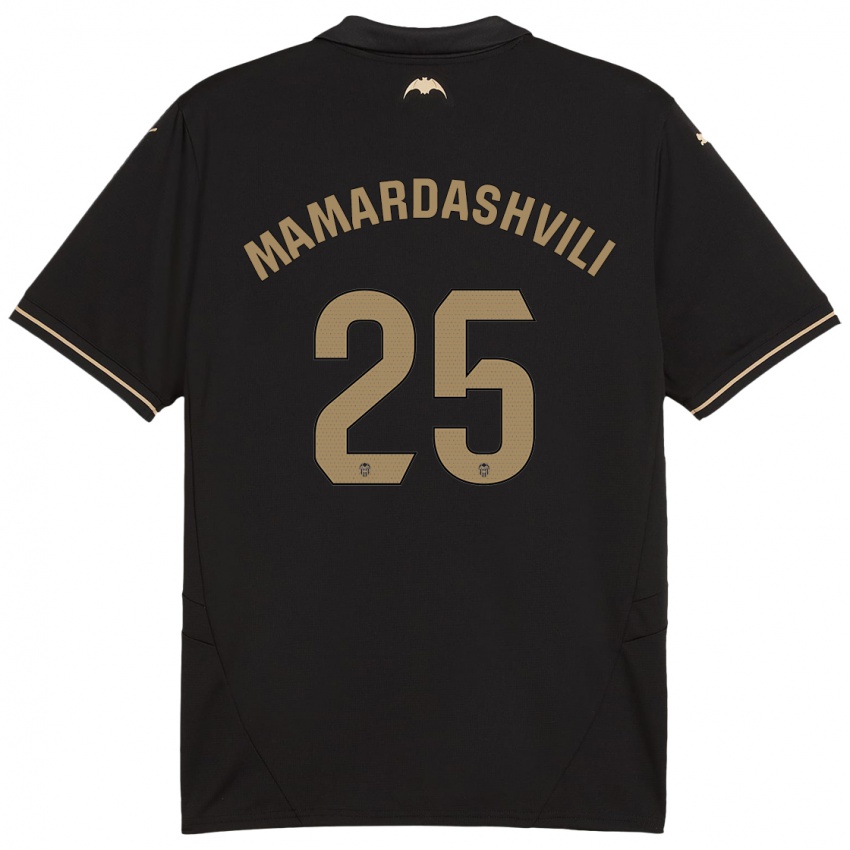 Hombre Camiseta Giorgi Mamardashvili #25 Negro 2ª Equipación 2024/25 La Camisa Chile