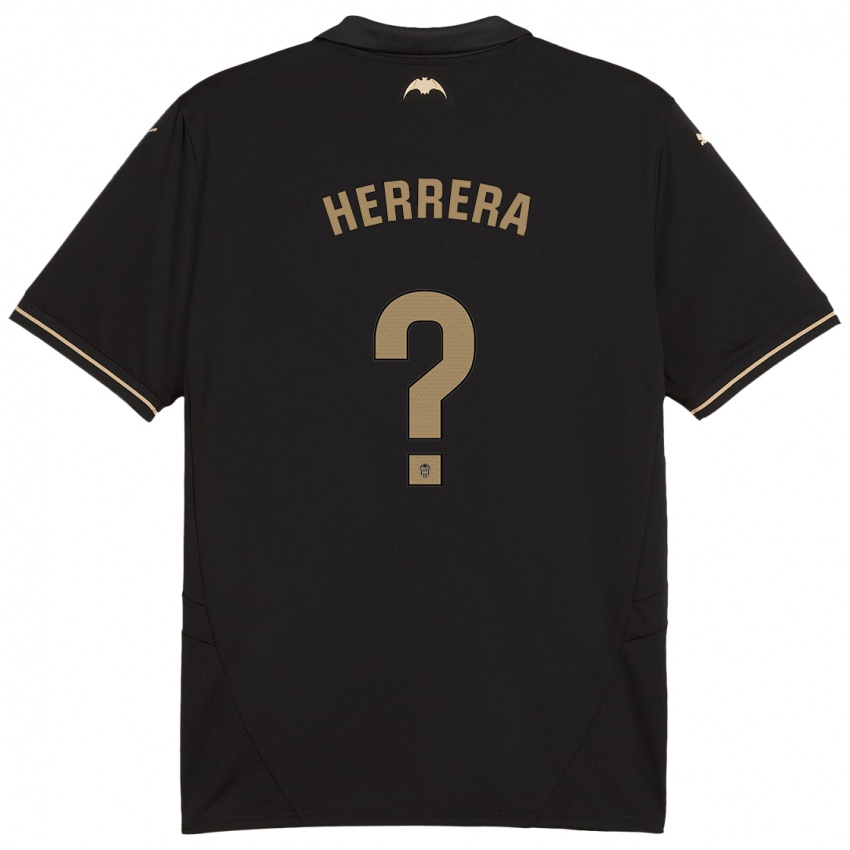 Hombre Camiseta Iker Herrera #0 Negro 2ª Equipación 2024/25 La Camisa Chile