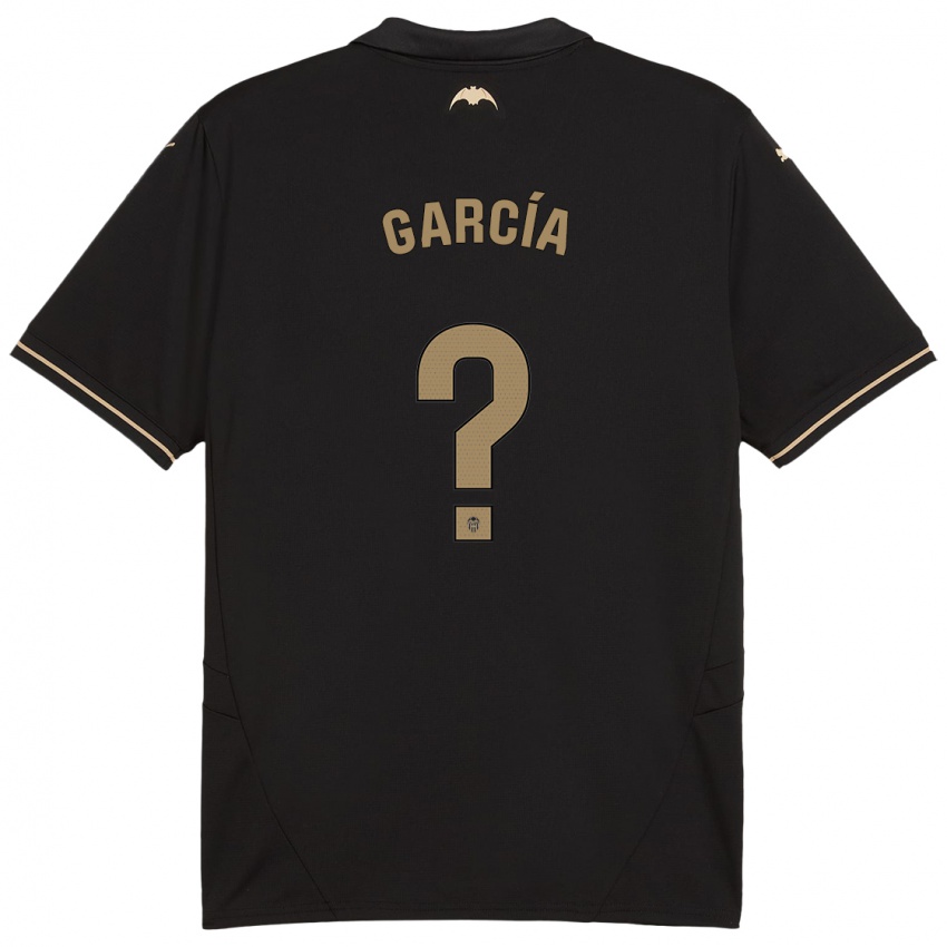 Hombre Camiseta Víctor García #0 Negro 2ª Equipación 2024/25 La Camisa Chile