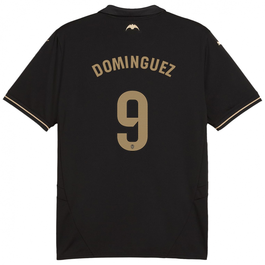 Hombre Camiseta Mario Dominguez #9 Negro 2ª Equipación 2024/25 La Camisa Chile