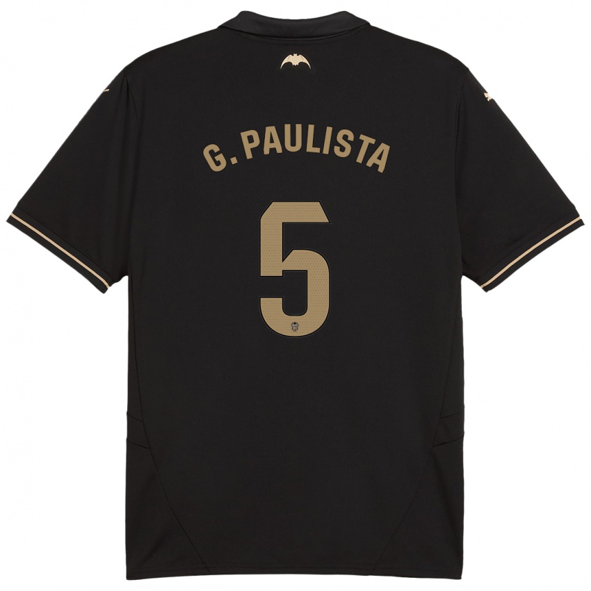 Hombre Camiseta Gabriel Paulista #5 Negro 2ª Equipación 2024/25 La Camisa Chile