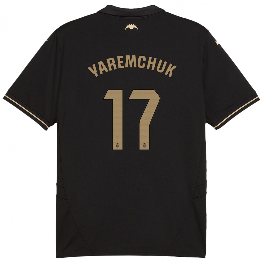 Hombre Camiseta Roman Yaremchuk #17 Negro 2ª Equipación 2024/25 La Camisa Chile