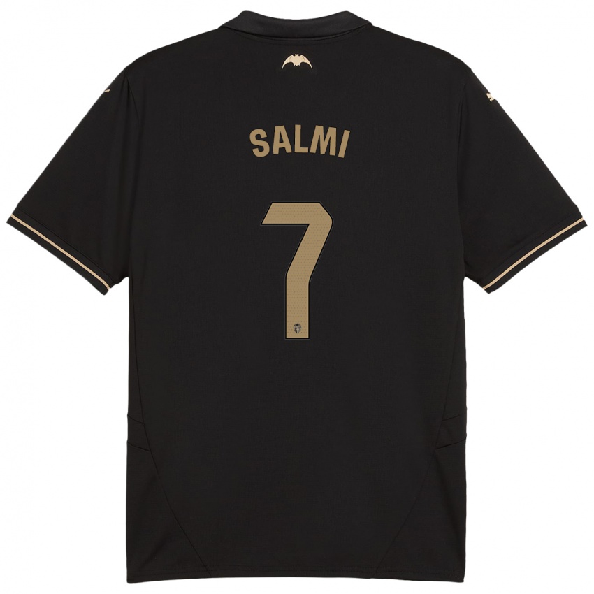 Hombre Camiseta Iina Salmi #7 Negro 2ª Equipación 2024/25 La Camisa Chile