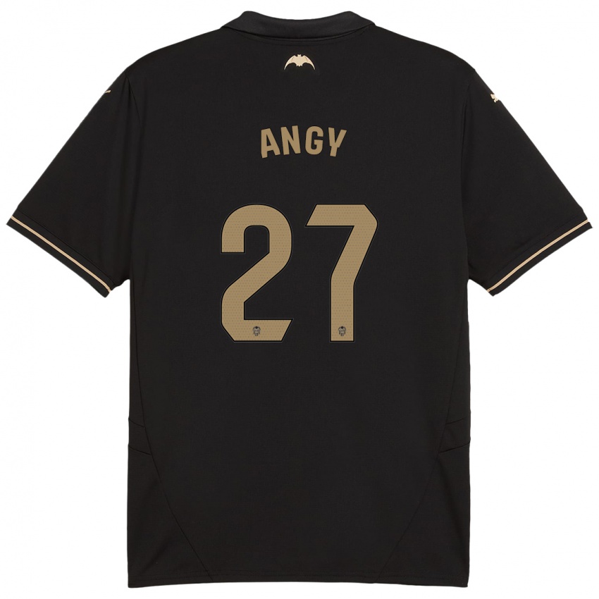 Hombre Camiseta Angy #27 Negro 2ª Equipación 2024/25 La Camisa Chile