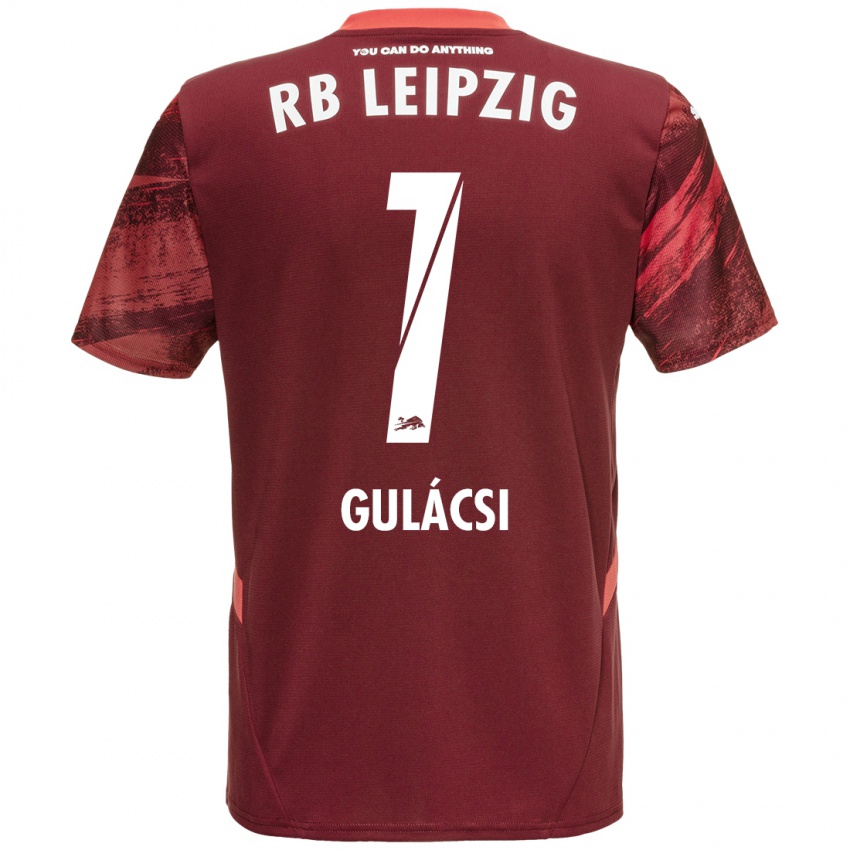 Hombre Camiseta Peter Gulacsi #1 Borgoña 2ª Equipación 2024/25 La Camisa Chile