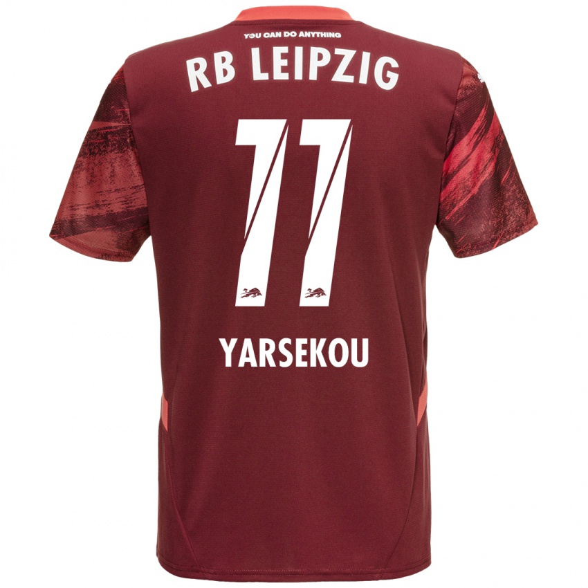 Hombre Camiseta Dilane Yarsekou #11 Borgoña 2ª Equipación 2024/25 La Camisa Chile