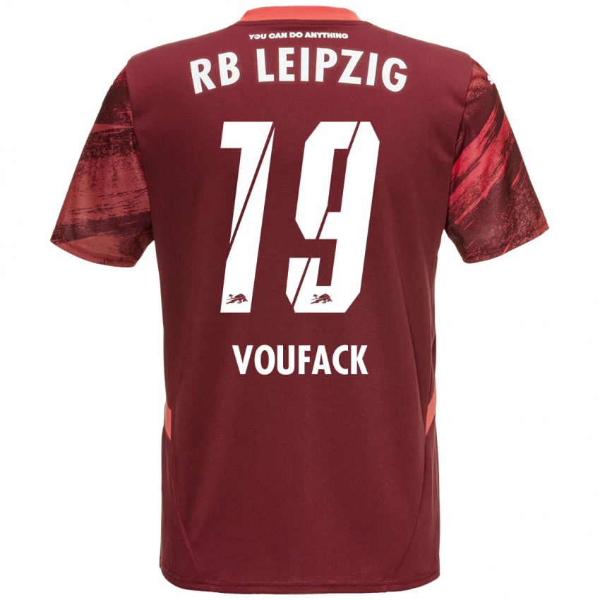 Hombre Camiseta Lionel Voufack #19 Borgoña 2ª Equipación 2024/25 La Camisa Chile