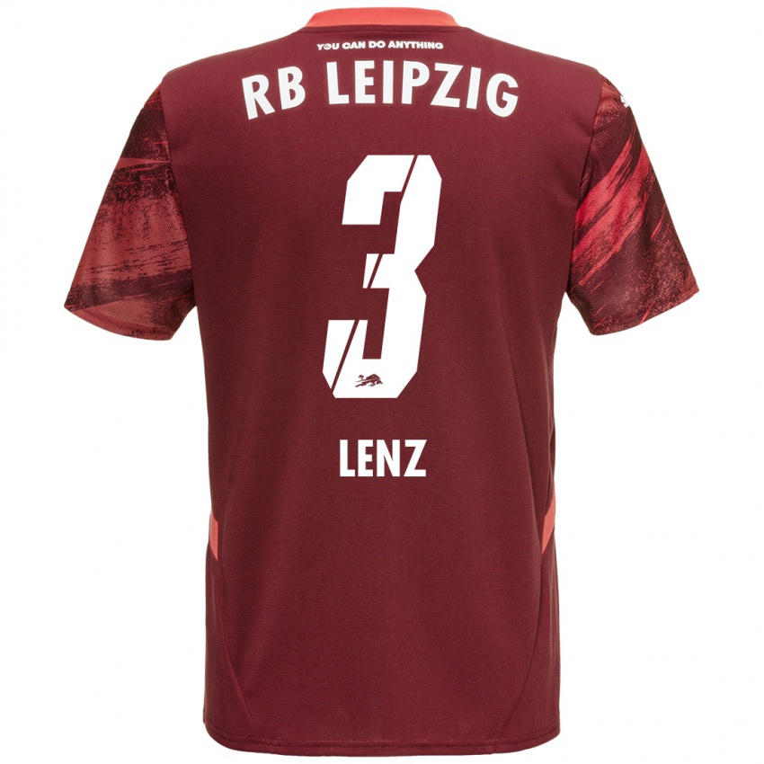 Hombre Camiseta Christopher Lenz #3 Borgoña 2ª Equipación 2024/25 La Camisa Chile