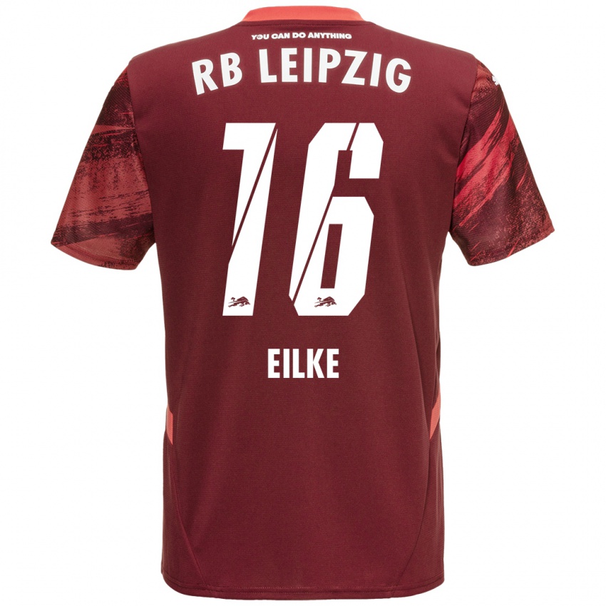 Hombre Camiseta Lennox Eilke #16 Borgoña 2ª Equipación 2024/25 La Camisa Chile