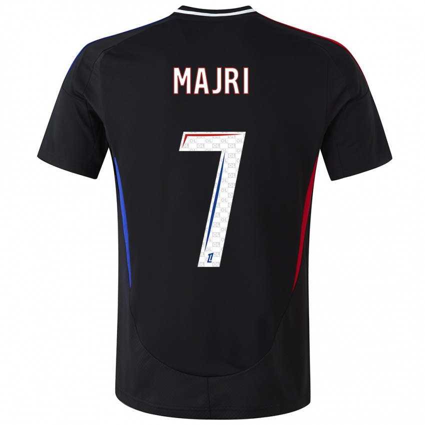 Hombre Camiseta Amel Majri #7 Negro 2ª Equipación 2024/25 La Camisa Chile