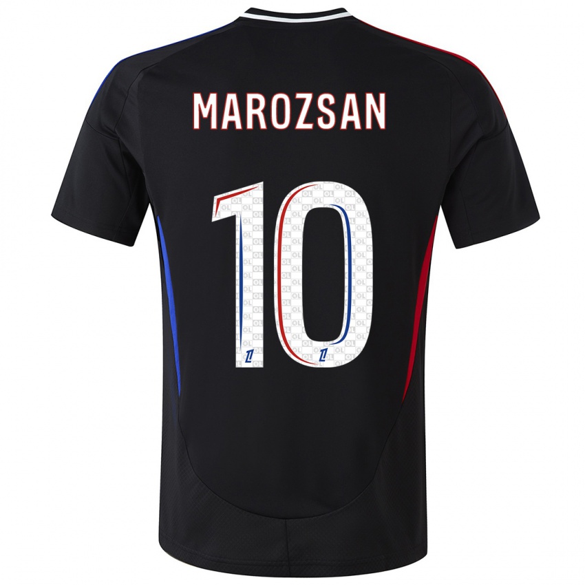 Hombre Camiseta Dzsenifer Marozsan #10 Negro 2ª Equipación 2024/25 La Camisa Chile