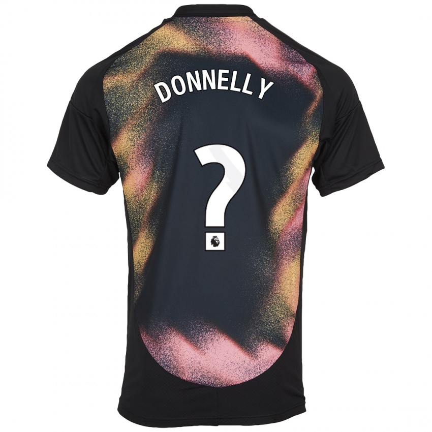 Hombre Camiseta Ryan Donnelly #0 Negro Blanco 2ª Equipación 2024/25 La Camisa Chile