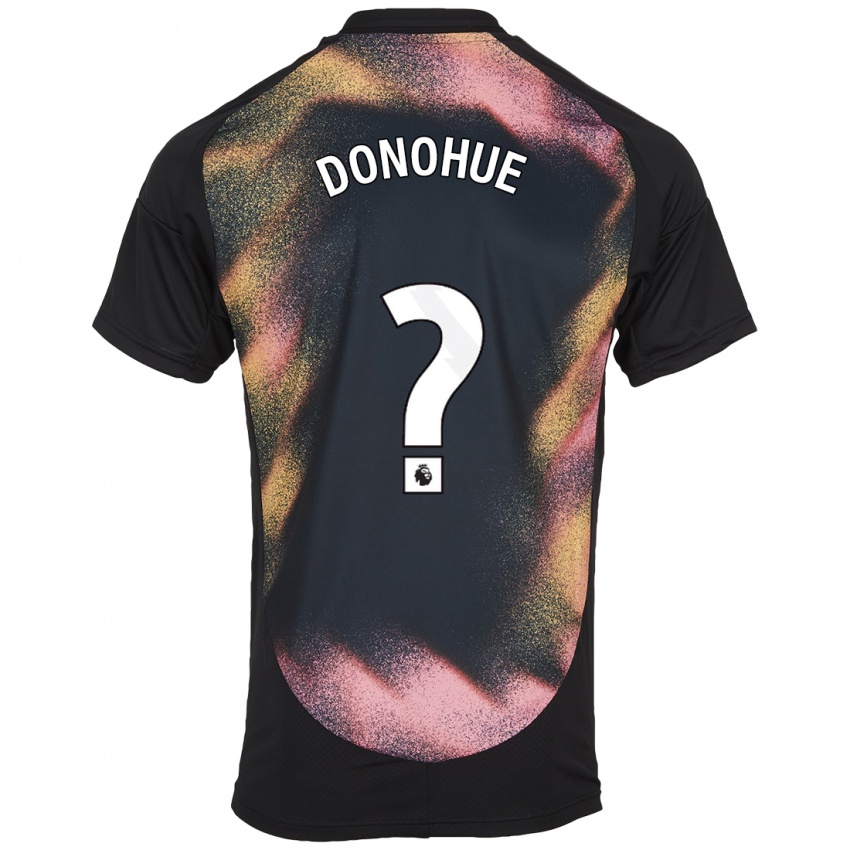 Hombre Camiseta Jake Donohue #0 Negro Blanco 2ª Equipación 2024/25 La Camisa Chile