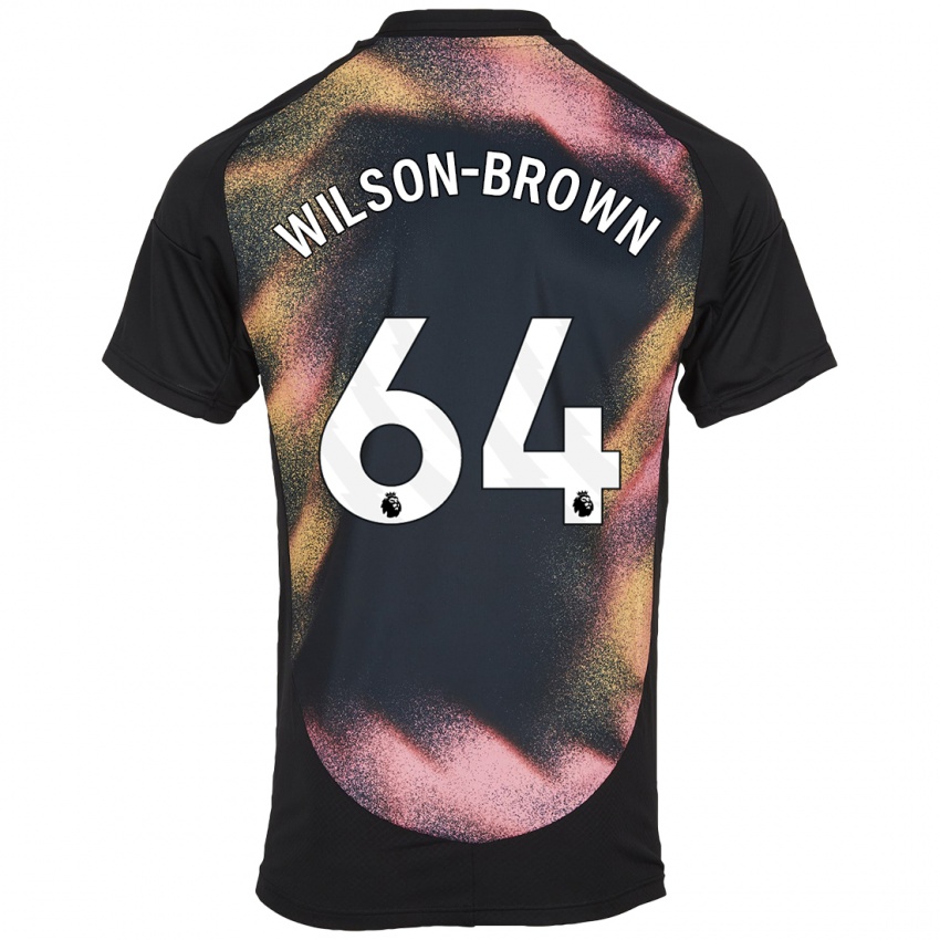 Hombre Camiseta Thomas Wilson-Brown #64 Negro Blanco 2ª Equipación 2024/25 La Camisa Chile