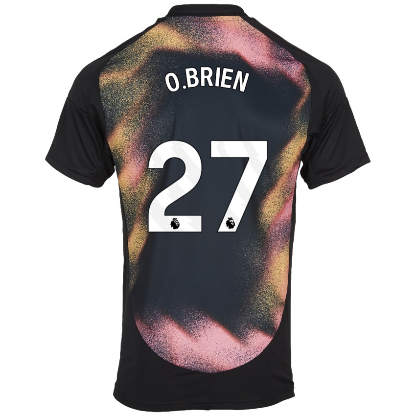 Hombre Camiseta Shannon O'brien #27 Negro Blanco 2ª Equipación 2024/25 La Camisa Chile