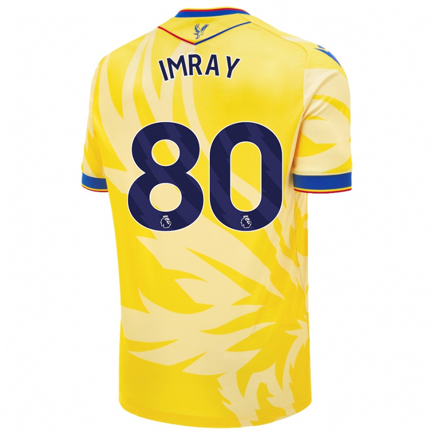 Hombre Camiseta Danny Imray #80 Amarillo 2ª Equipación 2024/25 La Camisa Chile