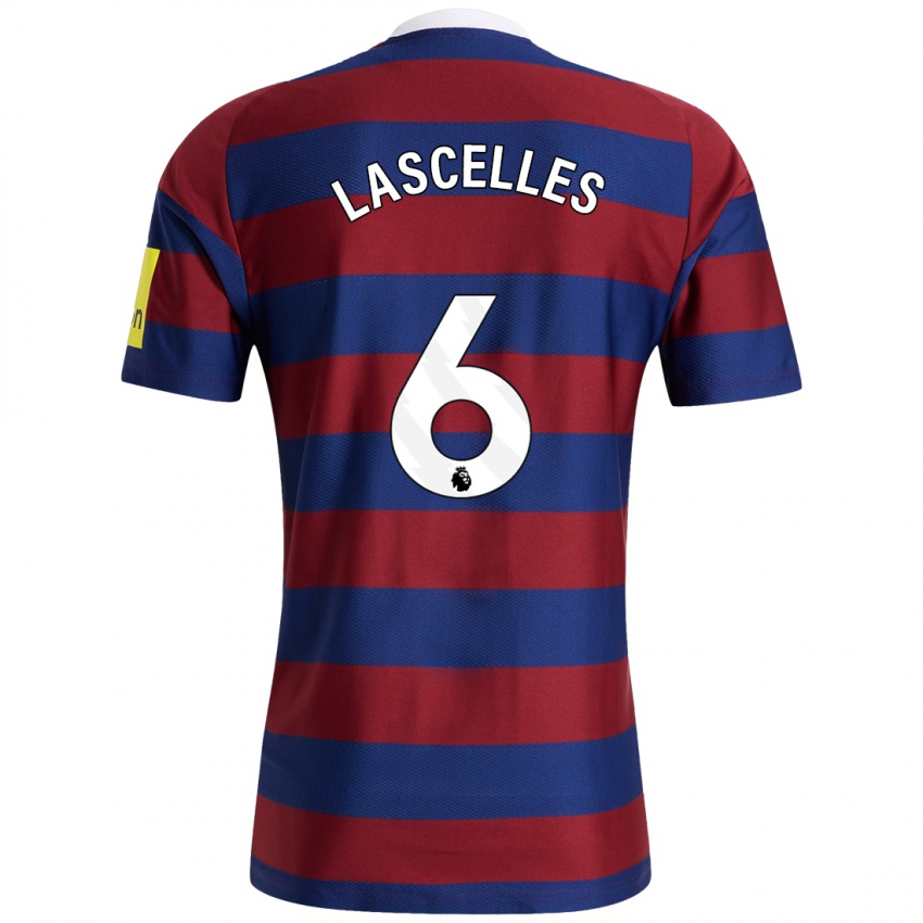 Hombre Camiseta Jamaal Lascelles #6 Burdeos Azul Marino 2ª Equipación 2024/25 La Camisa Chile