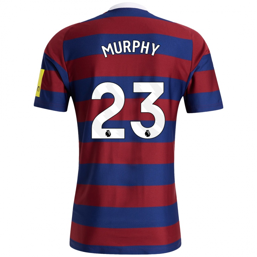 Hombre Camiseta Jacob Murphy #23 Burdeos Azul Marino 2ª Equipación 2024/25 La Camisa Chile