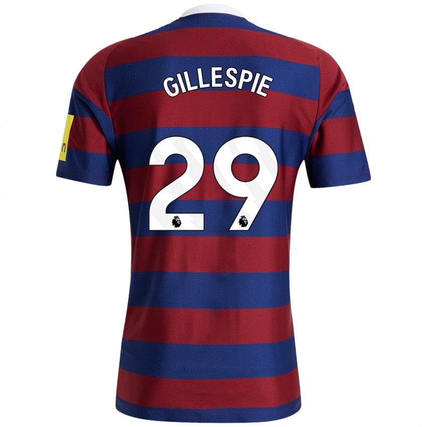 Hombre Camiseta Mark Gillespie #29 Burdeos Azul Marino 2ª Equipación 2024/25 La Camisa Chile