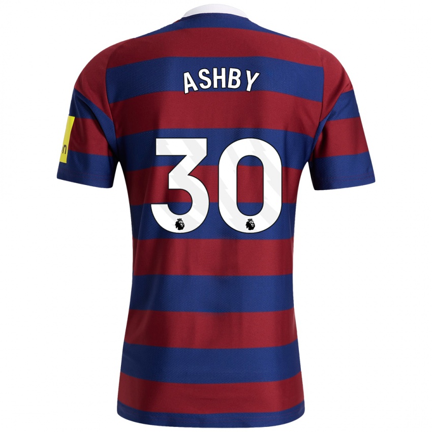 Hombre Camiseta Harrison Ashby #30 Burdeos Azul Marino 2ª Equipación 2024/25 La Camisa Chile