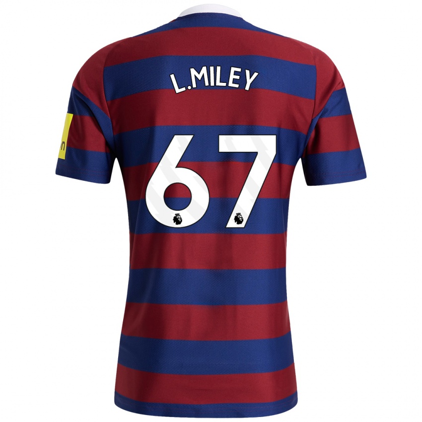 Hombre Camiseta Lewis Miley #67 Burdeos Azul Marino 2ª Equipación 2024/25 La Camisa Chile