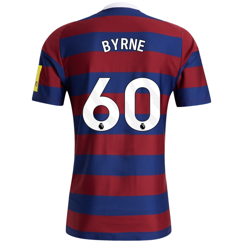 Hombre Camiseta Reece Byrne #60 Burdeos Azul Marino 2ª Equipación 2024/25 La Camisa Chile