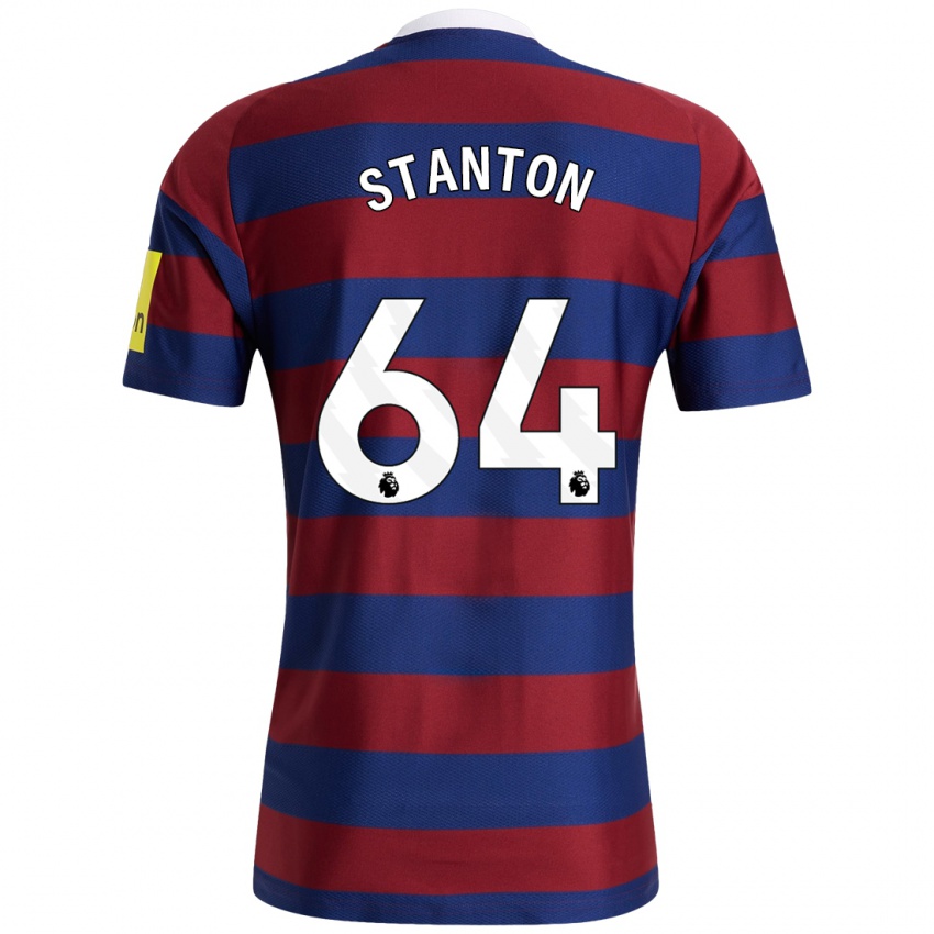 Hombre Camiseta Ellis Stanton #64 Burdeos Azul Marino 2ª Equipación 2024/25 La Camisa Chile