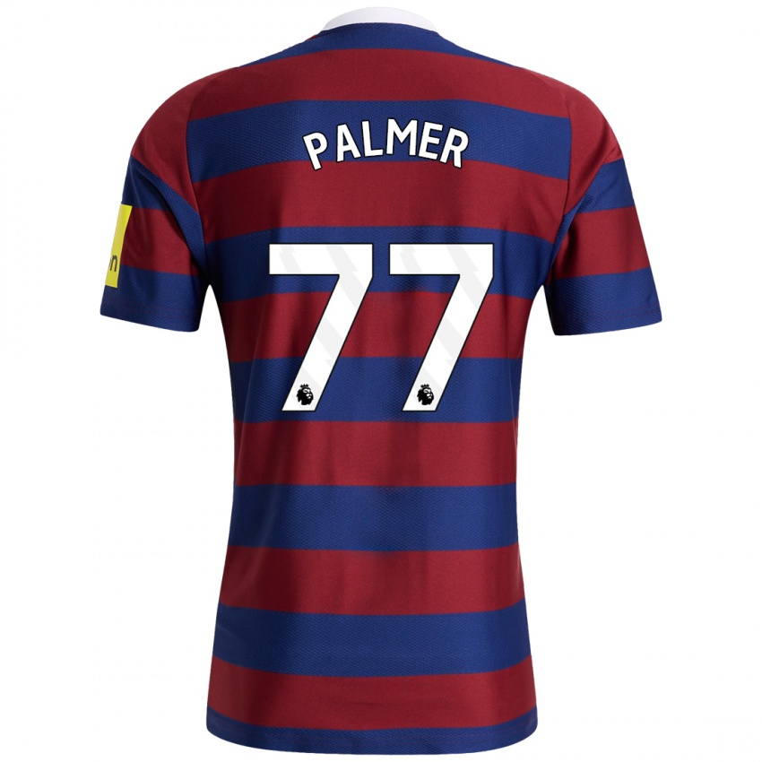 Hombre Camiseta Darren Palmer #77 Burdeos Azul Marino 2ª Equipación 2024/25 La Camisa Chile