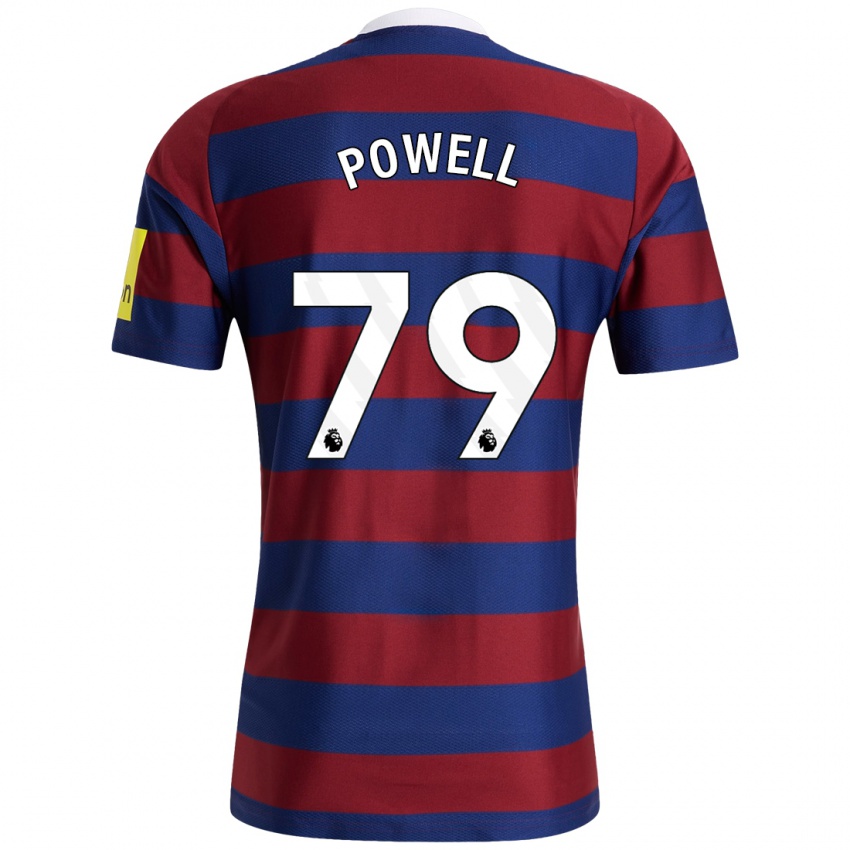 Hombre Camiseta Rory Powell #79 Burdeos Azul Marino 2ª Equipación 2024/25 La Camisa Chile