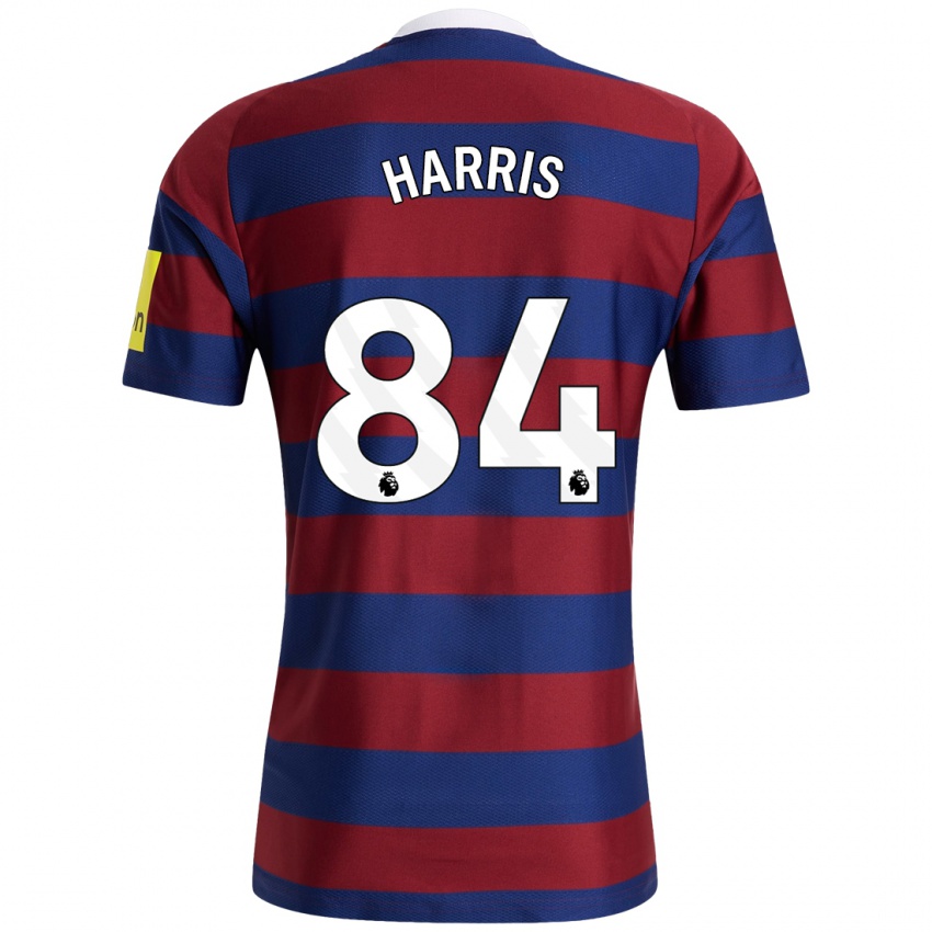 Hombre Camiseta Aidan Harris #84 Burdeos Azul Marino 2ª Equipación 2024/25 La Camisa Chile