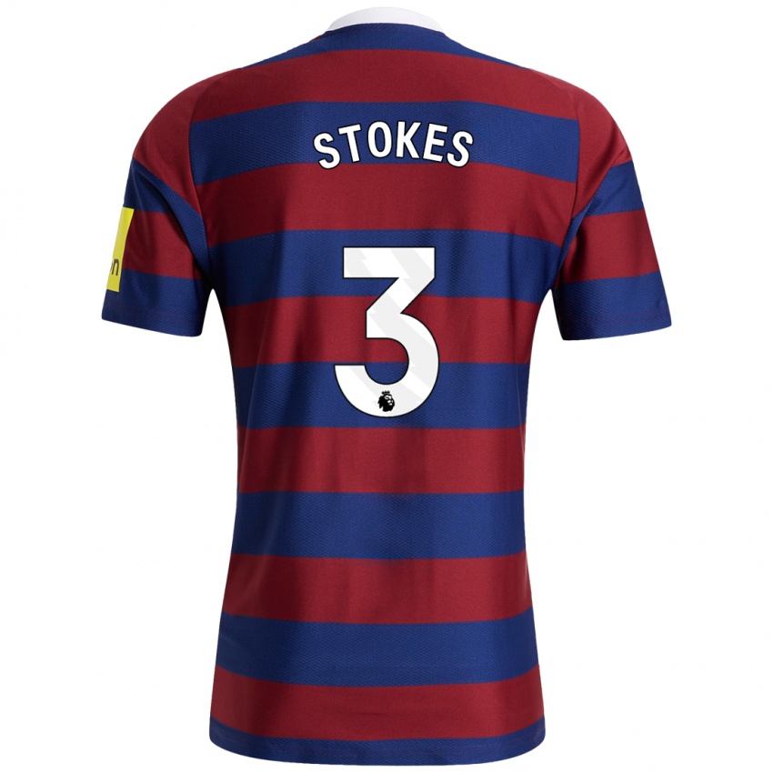 Hombre Camiseta Demi Stokes #3 Burdeos Azul Marino 2ª Equipación 2024/25 La Camisa Chile