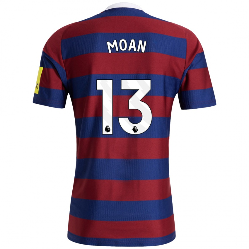 Hombre Camiseta Claudia Moan #13 Burdeos Azul Marino 2ª Equipación 2024/25 La Camisa Chile