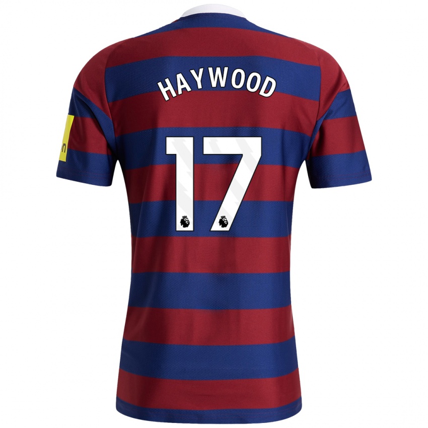 Hombre Camiseta Sophie Haywood #17 Burdeos Azul Marino 2ª Equipación 2024/25 La Camisa Chile