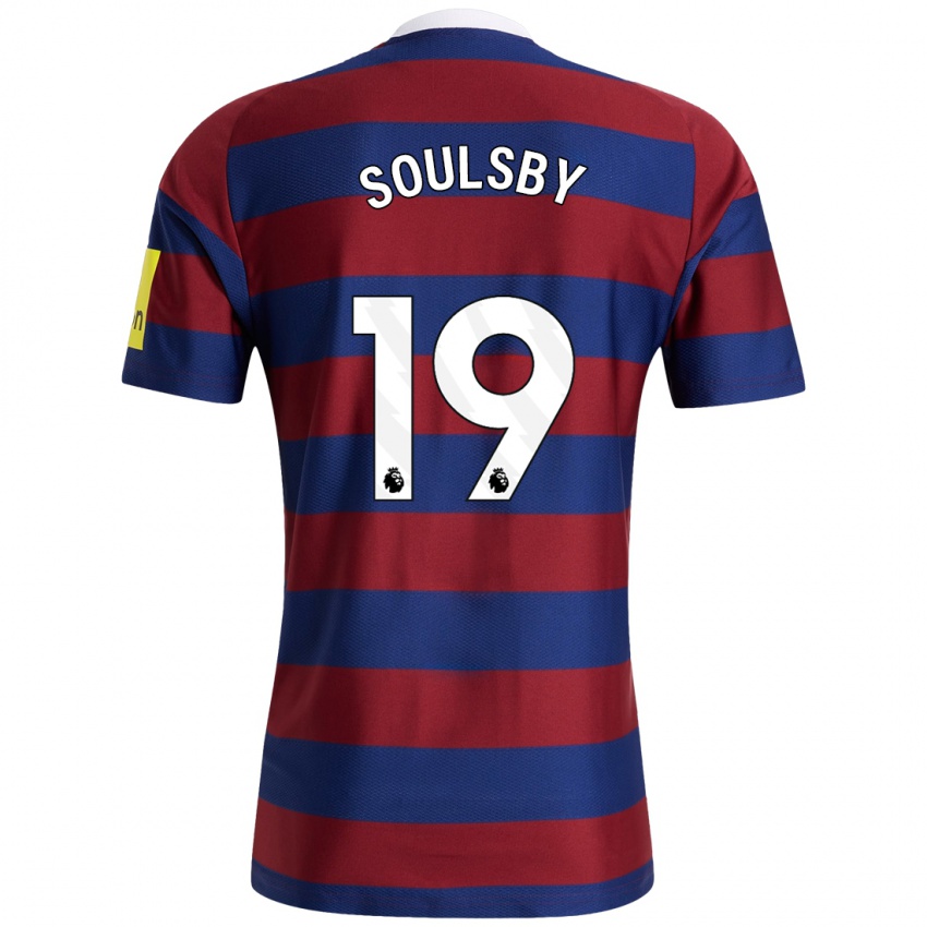 Hombre Camiseta Anna Soulsby #19 Burdeos Azul Marino 2ª Equipación 2024/25 La Camisa Chile