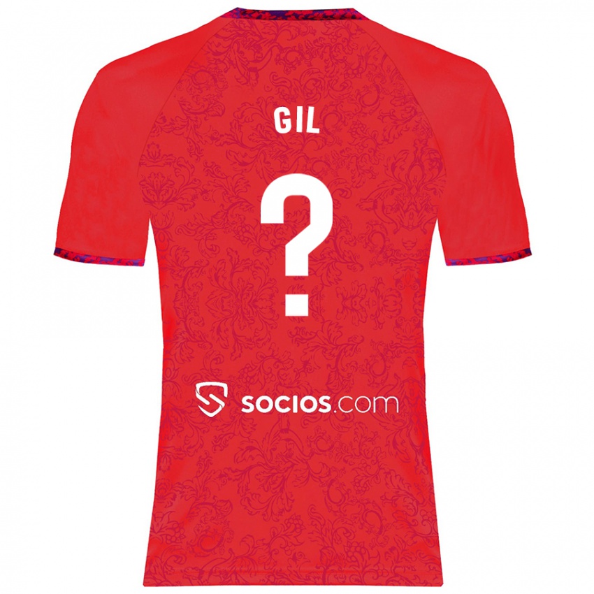 Hombre Camiseta Dani Gil #0 Rojo 2ª Equipación 2024/25 La Camisa Chile