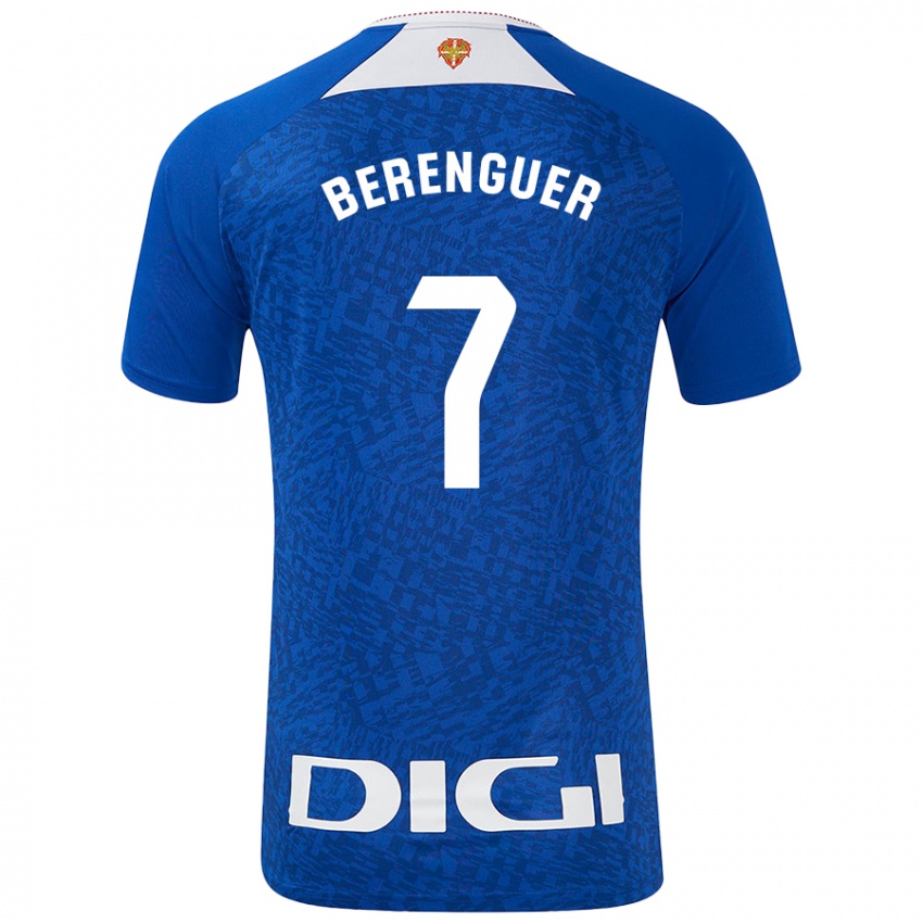 Hombre Camiseta Alex Berenguer #7 Azul Real 2ª Equipación 2024/25 La Camisa Chile