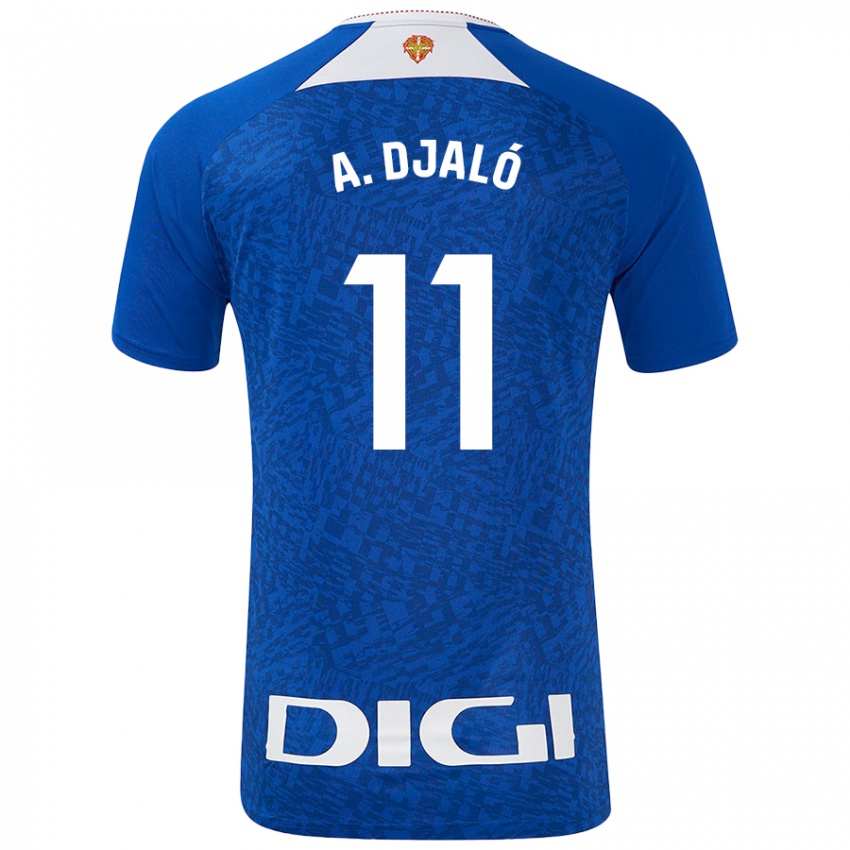 Hombre Camiseta Álvaro Djaló #11 Azul Real 2ª Equipación 2024/25 La Camisa Chile