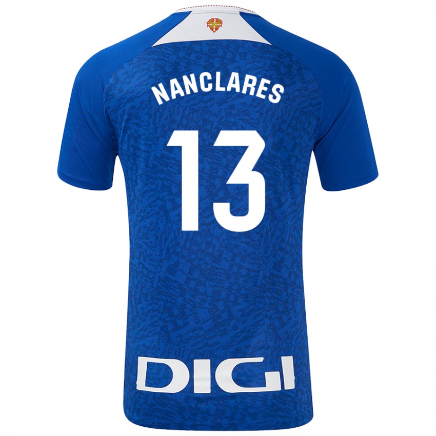 Hombre Camiseta Adriana Nanclares #13 Azul Real 2ª Equipación 2024/25 La Camisa Chile