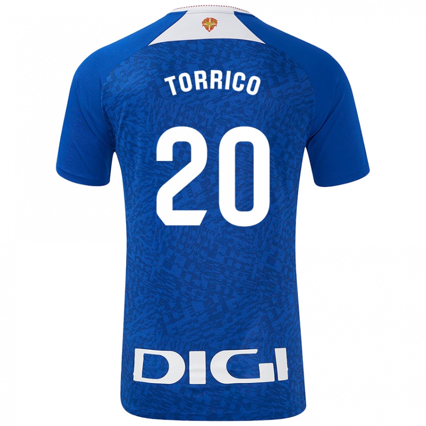 Hombre Camiseta Aitor Torrico #20 Azul Real 2ª Equipación 2024/25 La Camisa Chile