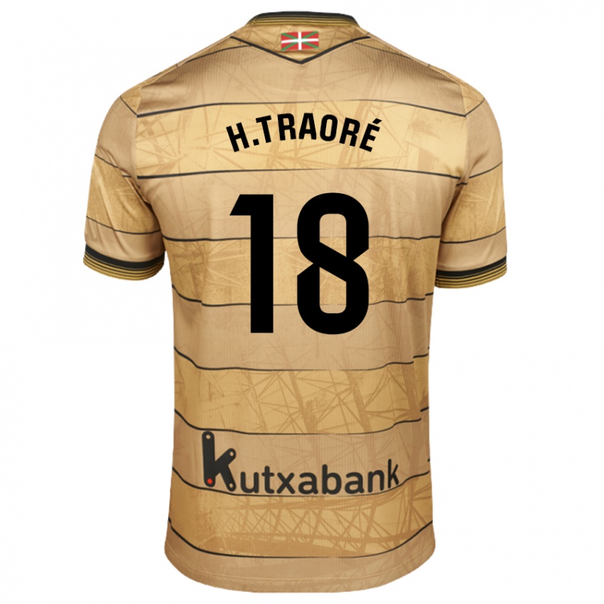 Hombre Camiseta Hamari Traore #18 Marrón 2ª Equipación 2024/25 La Camisa Chile